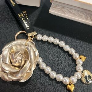 Chanel Gold and Pearl Bracelet